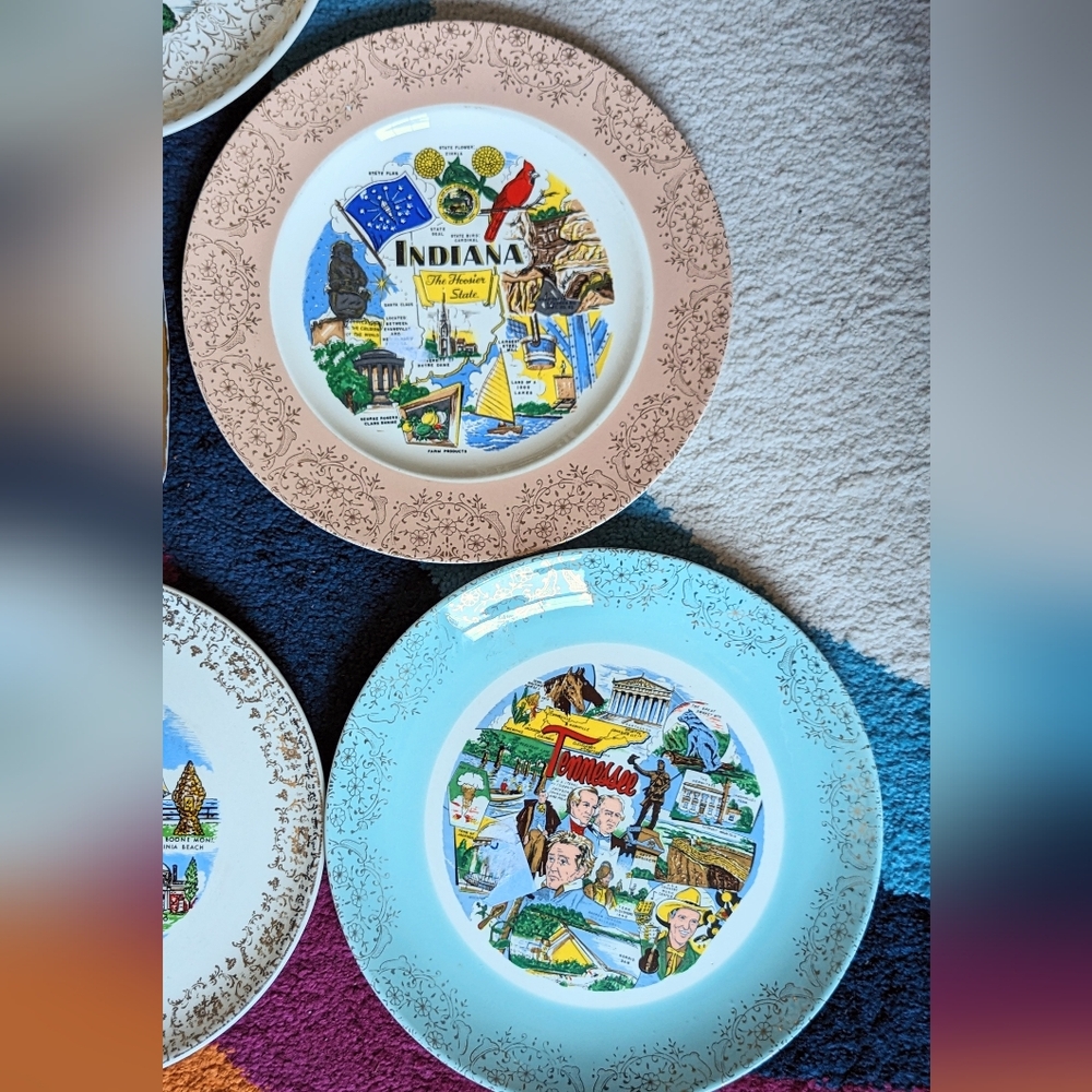 Vintage State Plates- PRICED INDIVIDUALLY - Picture 2 of 6